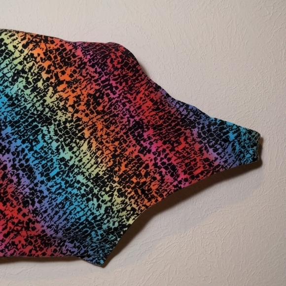 PINK rainbow animal print bodysuit - Picture 7 of 11